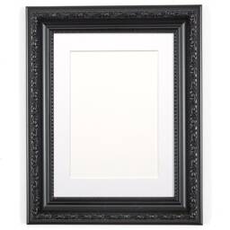 Ornate Shabby Chic Picture Frame With Mount Choice Of Colors & Sizes - thumbnail 2