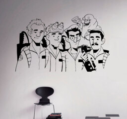 Ghostbusters Vinyl Decal Supernatural Wall Sticker Nursery Interior Graphics Bedroom Children's Kids Room Art 14(Gbr - thumbnail 1