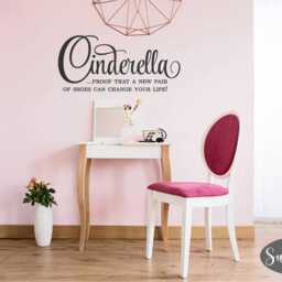 Cinderella Proof That A New Pair Of Shoes Can Change Your Life Vinyl Wall Decal - Boutique Display - Girl's Room Decor - Closet Accessories - thumbnail 3
