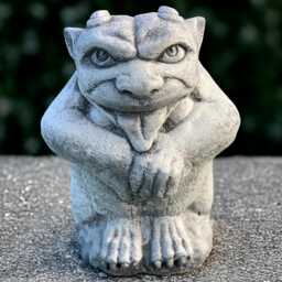 Stone Guardian Gargoyle Statue Concrete Monster Figurine Cement Demon Decor Outdoor Animal Ornament Gargoyle Lover Gift Handmade - thumbnail 1