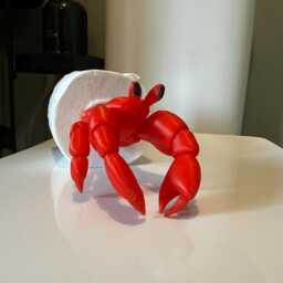 Hermit Crab Toilet Paper Holder Funny Coastal Bathroom Decor - thumbnail 2