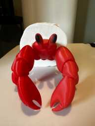 Hermit Crab Toilet Paper Holder Funny Coastal Bathroom Decor - thumbnail 1