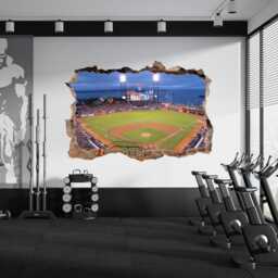 At&t Park Stadium Wall Decal - 3D Broken Sticker Baseball Fan Gift, Sports Decor - thumbnail 2