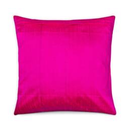 Handmade Hot Pink Dupioni Silk Pillow Cover - Decorative Cushion - thumbnail 2