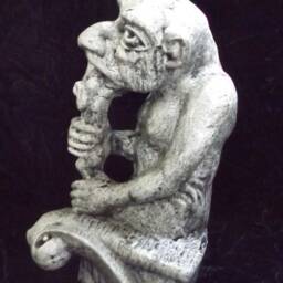 Gargoyle Bone Eater Large Notre Dame Statue Gothic Medieval Renaissance Black Brown Fantasy Indoor Outdoor Patio Garden Castle Decoration - thumbnail 3