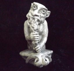 Gargoyle Bone Eater Large Notre Dame Statue Gothic Medieval Renaissance Black Brown Fantasy Indoor Outdoor Patio Garden Castle Decoration - thumbnail 1
