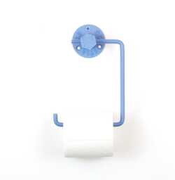 Toilet Roll Holder, Elegant Wall Mounted Holder For Efficient Bathroom Storage, Color Pictured Sand Textured Blue