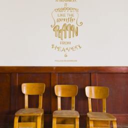Shakespeare Quote Vinyl Wall Decal - The Quality Of Mercy - thumbnail 2