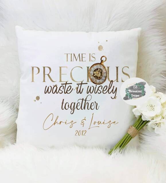 Personalised Couples Cushion, Anniversary Gift, Valentines Day Decor - image 1