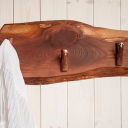 Wall Mounted Wooden Rack, Traditional Country Home Decor, Towel Hook, Bedroom, Bathroom Kids' Room Moving, Housewarming Gift - thumbnail 3