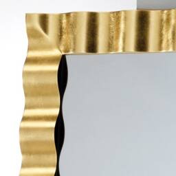 Large Luxury Gold Full Length Mirror - Made in Italy Modern Leaf Wall Leaner Entryway Lounge Villas Decor Mirror Home # 5099 - thumbnail 3
