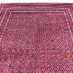 Handmade Afghan Wool Rug 9.10 X 6.5 Ft Geometric Roshnai Design - thumbnail 4