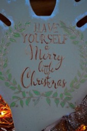 Christmas Wooden Reindeer Wreath With Sparkly Bow & Lights - thumbnail 3