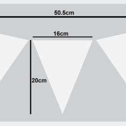 Flag Bunting Stencil Nursery & Kids Room Decor - thumbnail 2
