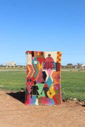 Authentic Wool Berber Rug Colorful Abstract Moroccan Rug - thumbnail 1