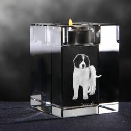 Tronjak - Crystal Candlestick With Dog, Souvenir, Decoration, Limited Edition, Collection - thumbnail 2
