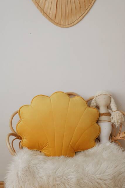"Velvet Shell Pillow ""Honey" - image 1