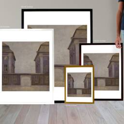 The Buildings Of The Asiatic Company, Seen From St. Ann?? Street - Hammershoi Print Poster Art Gicl??e Fine Print, Replica - thumbnail 3