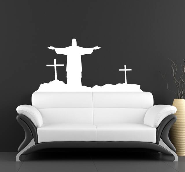 Jesus Christ Is Risen Wall Vinyl Decal Christian Home Decoration Stickers - image 1