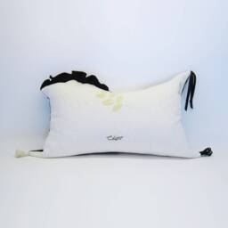 Asymmetric Rectangle Pillow - Medieval Knight, Bird Embroidery - thumbnail 2