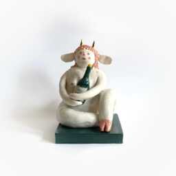 Decorative Female Figurine, Spiritual Lesbian Wedding Gift, Deities & Demigods, Folklore Decor, Devil Girl, Witchy Decor - thumbnail 4