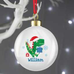 Personalised Kids Bauble - New Baby Xmas Tree Decoration Baby's First Christmas Keepsake Gift Idea - thumbnail 2
