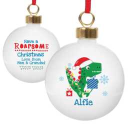Personalised Kids Bauble - New Baby Xmas Tree Decoration Baby's First Christmas Keepsake Gift Idea - thumbnail 3