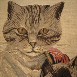 Susan Herbert Family Of Cats Tapestry Cushion Cover Sham - thumbnail 2