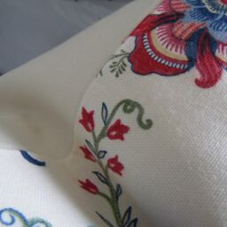Floral Pillow Cover Island Gem Print, Cotton Toss Slipcover - thumbnail 2