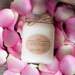 Rose Candle, Soy Wax Scented Unique Candles, Romantic Gift, Mothers Day Gift For Mom - thumbnail 2