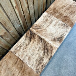 Genuine Cowhide Upholstered Bedroom Bench, End Of Bed Entryway Modern Bench - Lfb70 - thumbnail 4