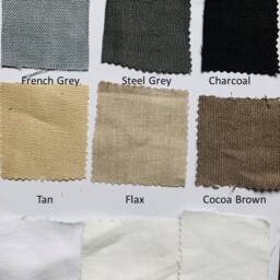 Flax Linen Cushion Cover, With Piping All The Way Around & Sides Covered, Couch Sofa Cover Hidden Zipper Closure. Canvas Weight Linen - thumbnail 2