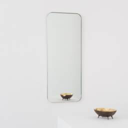 Quadris??? Rectangular Modern Mirror With White Frame, Customisable - thumbnail 2