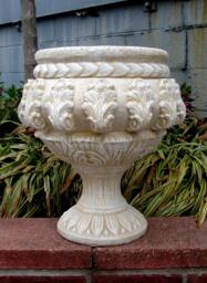 Vintage Sandstone Urn Planter Antiqued 17 - thumbnail 1