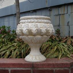 Vintage Sandstone Urn Planter Antiqued 17 - thumbnail 4
