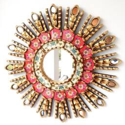 "Peruvian Mirrors ""Ojo Fuchsia 40cm"