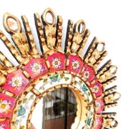 "Peruvian Mirrors ""Ojo Fuchsia 40cm" - thumbnail 2
