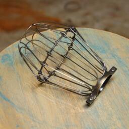 Antique Brass Wire Bulb Cage, Clamp On Lamp Guard, For Vintage Trouble Lights - Quality Supplies Your Handmade Lighting, Lamps, Pendants - thumbnail 2