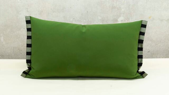 Cushion Made Of Softshell, Olive Green Or Wool Fabric in Petrol - image 1