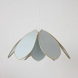 Double Flower Pendant Light - Sage - thumbnail 3