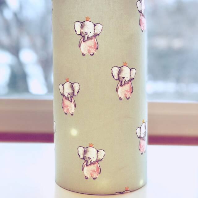 Elephant Lamp, Baby Girl Nursery Light String Lights Luminary, Girls Room Night Light, Shower Decorations - image 1