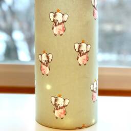 Elephant Lamp, Baby Girl Nursery Light String Lights Luminary, Girls Room Night Light, Shower Decorations - thumbnail 3