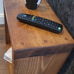 Slim Handmade Solid Rustic - 50cm Mini Side Sofa Cube Coffee Table 14.5cm- 17cm- 19.5cm- 22 cm Deep - thumbnail 3