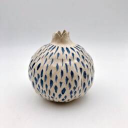 Ceramic Pomegranate, Jewish Art, Judaica Gift, Home Rosh Hashana Passover Shabbat Table, Symbolic Art