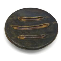 Handmade Ceramic Soap Dish With Drain - Rustic Bathroom Saver - thumbnail 3