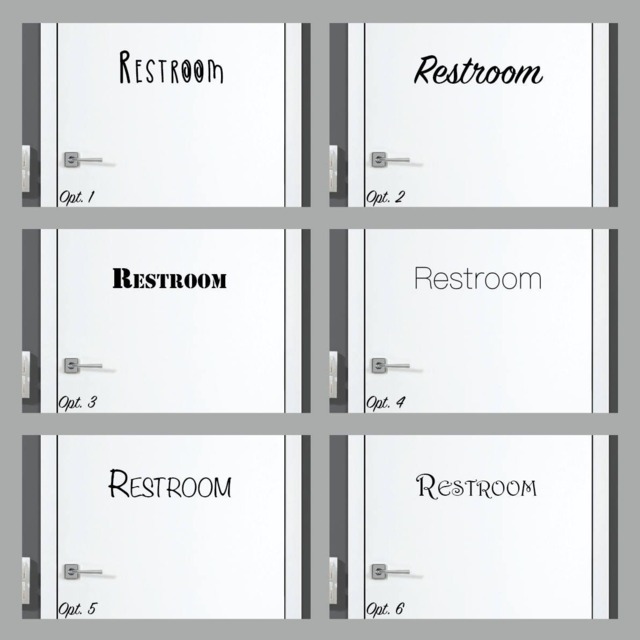 Restroom Decal/sticker Room Door Art Or Wall Vinyl A-Team Theme Funny Gorgeous Glamorous Gift - image 1