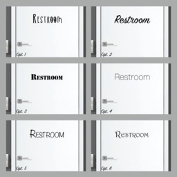 Restroom Decal/sticker Room Door Art Or Wall Vinyl A-Team Theme Funny Gorgeous Glamorous Gift - thumbnail 1