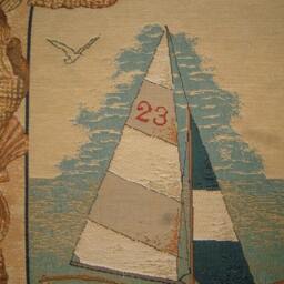 Sailing Yacht 23 Seaside Tapestry Cushion Cover Sham - thumbnail 2