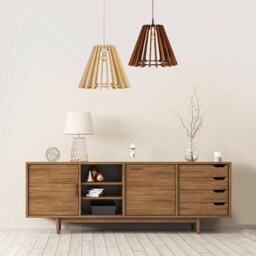 Hanging Lamp, Wooden Lamp Shade, Design Decorative Ceiling Scandinavian Style Modern Pendant Light, Lamp Raketa