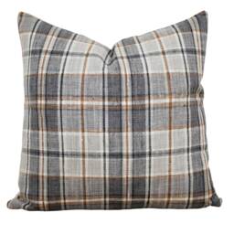 Gray Plaid Pillow Cover Throw Decorative Fall Farmhouse 20 X 16 26 -- Autumn - thumbnail 3
